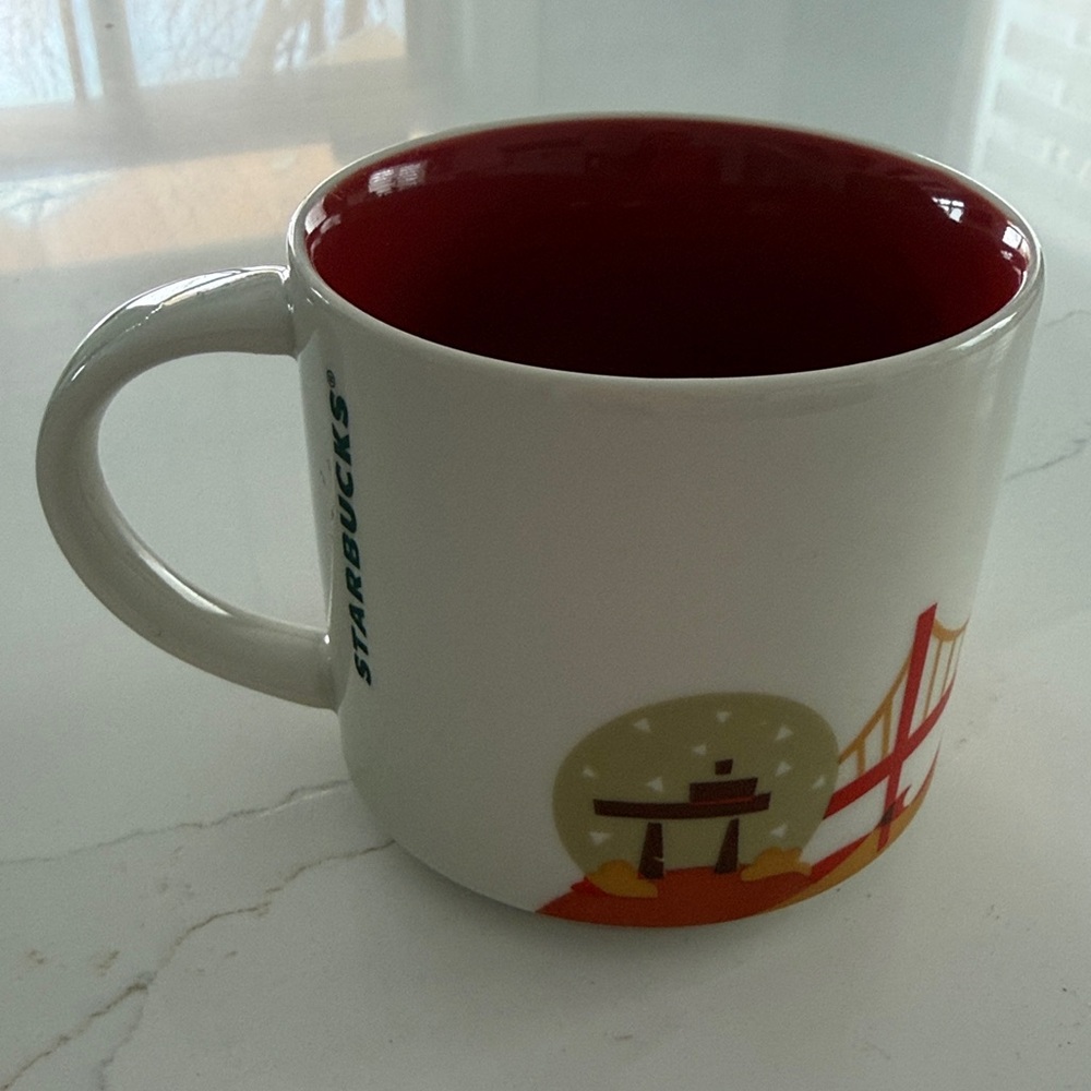 Starbucks ‘You are Here’ Collectors Mug- Montréal Skyline Mug - Red and White - Picture 5 of 7